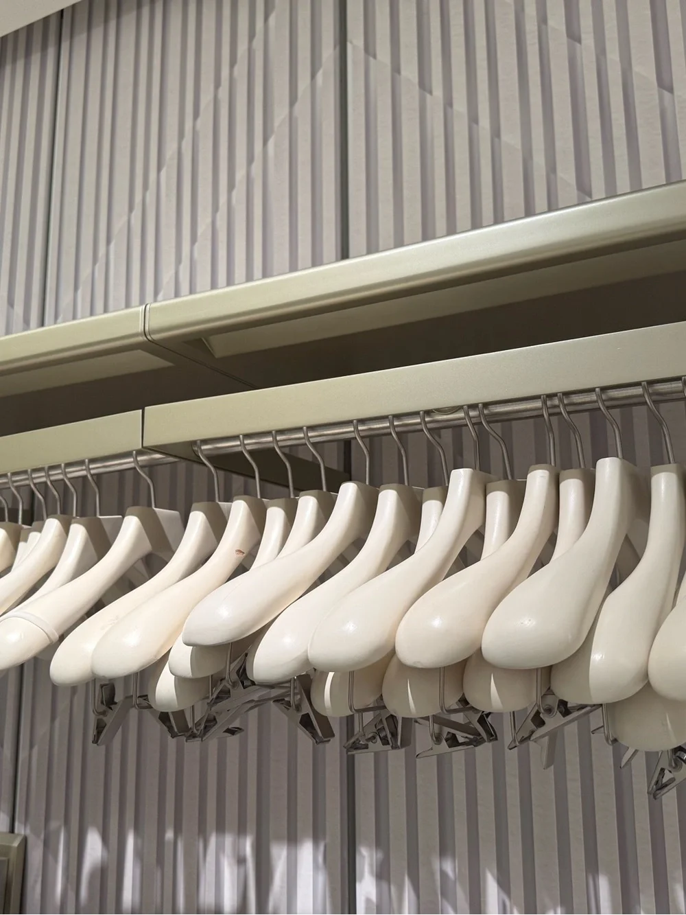 Missoni Cream Wooden Hanger Set 30 - 15 pants and 15 shirt hangers